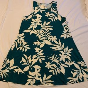 Old Navy teal floral dress